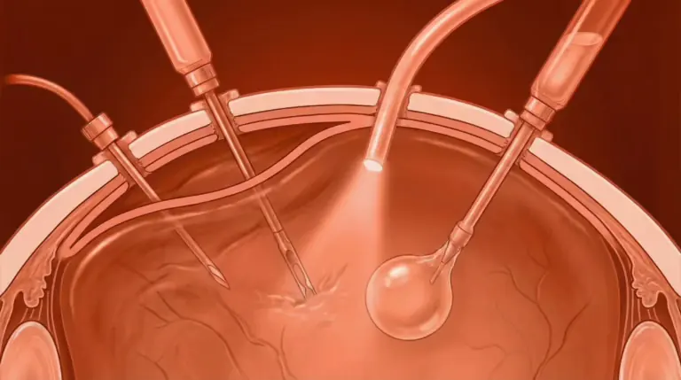 Illustrazione di un distacco della retina